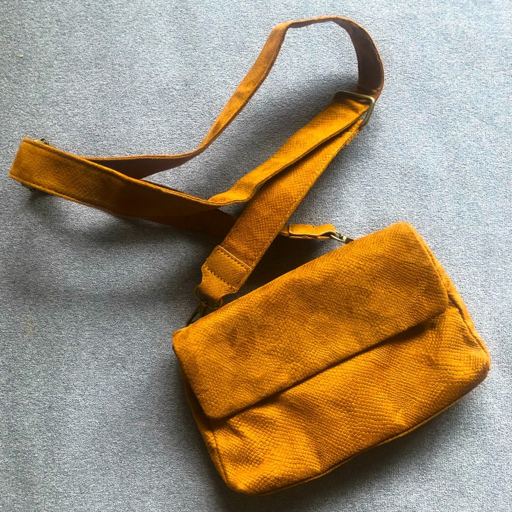 NWOT Anthropologie Tan Crossbody Bag
